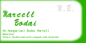 marcell bodai business card